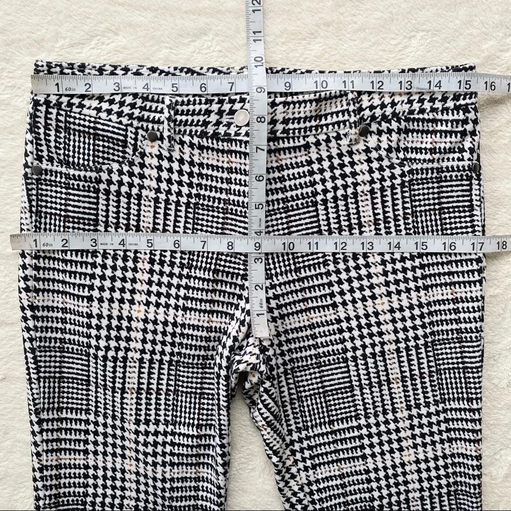 J.McLaughlin Becca houndstooth Glen Plaid leggings pants size 8